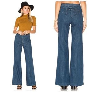 Free People Ray of Sunshine Flare Jeans Size 28